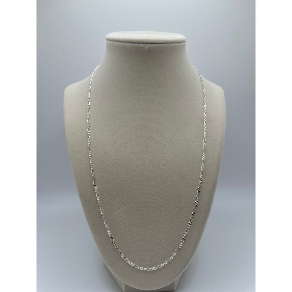 Brand NEW 925 Sterling Silver Figaro Necklace